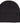 Black Recycled Roll Up Beanie