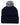 Navy White Acrylic Beanie with Pom Pom