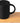 Café Duo - Mug en céramique de 325 ml et ensemble de planches en bambou