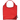 Red Capri - Foldaway Shopping Tote Bag - 210D Polyester - Metallic imprint plain