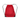 Red - Black Vilda 210D Polyester Drawstring Backpack plain