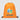 Orange - Black Gateway - Non-Woven Drawstring Backpack