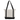 Natural - Black Zephyr - 12 oz. Cotton Canvas Tote Bag plain