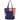 Navy Blue American Flag Non-Woven Tote Bag w/ 210D Pocket plain