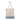 Natural - Navy Blue Aro Recycled 5oz Cotton Micro Stripe Tote Bag - 9.7L plain