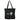 Black Valkaz Cotton Tote With Zipper