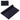 Black 6" x 6" 220GSM Microfiber Cleaning Cloth in Clear PVC Case plain