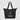 Black - Black Metropolis™ 600D Recycled Polyester Zippered 44-can Cooler Tote Bag - 20L