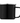 Black - Chrome Wyoming - 13 oz. Enamel-Coated Campfire Mug with Stainless Rim plain