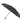 Black Elements 39" Recycled rPET Manual Mini Folding Umbrella plain