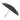 Black Elements 39" Recycled rPET Manual Mini Folding Umbrella plain