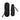 Black Elements 39" Recycled rPET Manual Mini Folding Umbrella plain