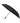 Black Elements 46" Recycled rPET Auto Open/Close Folding Umbrella plain