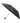 Black Elements 58" Recycled rPET Auto Open Travel Folding Umbrella plain