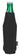 Black Koozie® Neoprene Zip-Up Bottle Cooler plain