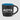 Black - Light Blue Zanzibar - 12 oz. Matte Black Ceramic Mug with ColorPop