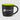 Black - Lime Green Zanzibar - 12 oz. Matte Black Ceramic Mug with ColorPop