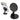 Black Pillar Magnetic Collapsible Phone Stand with Magnetic Base plain