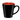Black - Red 12 oz. Two-Tone Ceramic Mug plain