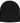Black Rolled Down Acrylic Beanie - Toque plain