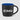 Black - Royal Blue Zanzibar - 12 oz. Matte Black Ceramic Mug with ColorPop