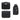 Black Steward Soft Leatherette Toiletry Bag plain
