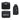 Black Steward Soft Leatherette Toiletry Bag