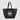 Black Toronto Recycled Cotton Chevron Tote Bag – 8 oz