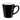 Black - White 12 oz. Two-Tone Ceramic Mug plain