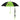 BLACK WITH LIME 60" Arc Splash of Color Golf Umbrella  grouped