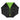 BLACK WITH LIME 60" Arc Splash of Color Golf Umbrella plain grouped