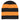 BLACK WITH ORANGE Rugby Stripe Knit Beanie plain grouped
