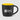 Black - Yellow Zanzibar - 12 oz. Matte Black Ceramic Mug with ColorPop