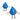 Blue Droplet Stress Reliever Figurine plain