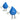 Blue Droplet Stress Reliever Figurine