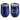 Blue Onyx 12 oz Stainless Steel/Polypropylene Wine Goblet