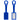 Blue Silicone Luggage Tag plain