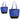 Blue/Black Carnival RPET Cooler Tote plain