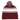 BURGUNDY Two-Tone Knit Pom Beanie With Cuff plain grouped