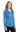 Carolina Blue Port Authority Women's Silk Touch Performance Long Sleeve Polo. L540LS plain