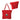 Red Valkaz Cotton Tote With Zipper