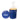 BLUE Three and a Half Gallon Popcorn Tin - Trio Popcorn  grouped