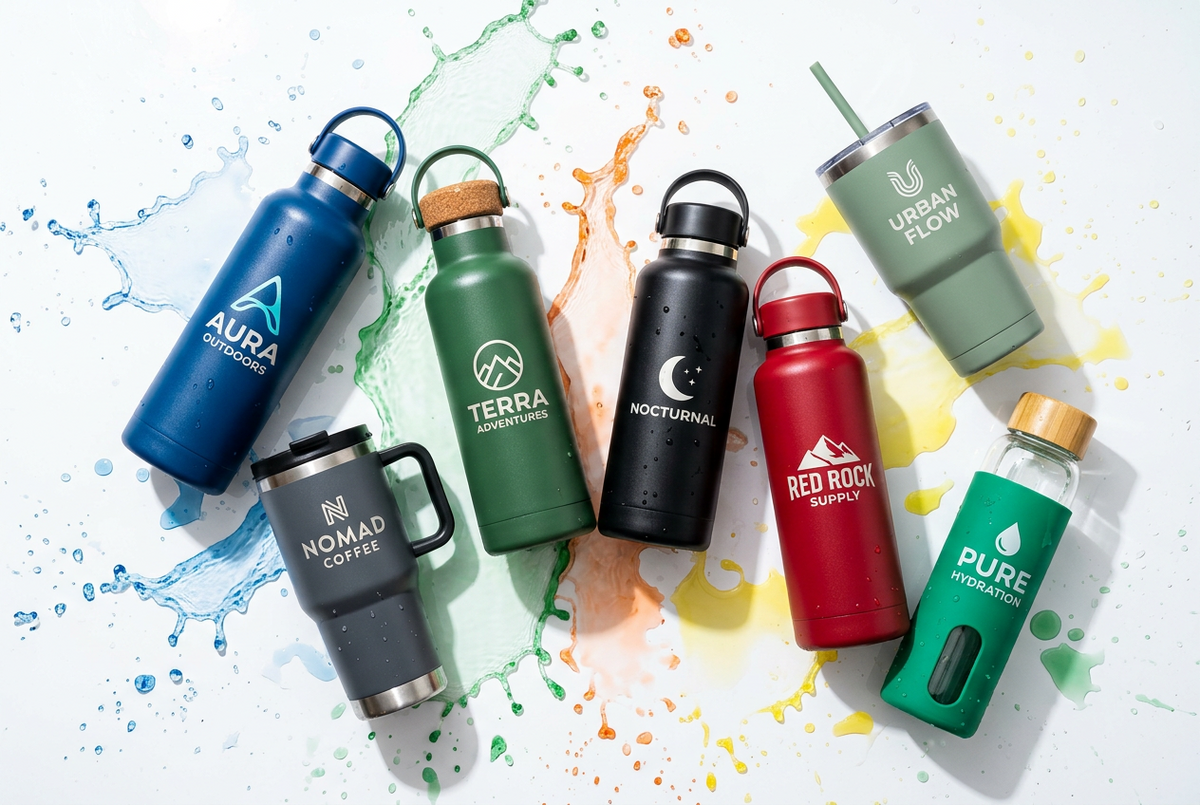 Promotional drinkware collection banner
