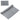 Cool Gray 6" x 6" 220GSM Microfiber Cleaning Cloth in Clear PVC Case plain