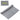 Cool Gray 6" x 6" 220GSM Microfiber Cleaning Cloth in Clear PVC Case
