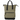 Dark Green - Black Odyssey Pack Recycled Cotton Canvas Tote Bag - 16 oz. plain
