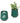Dark Teal/Thyme Modern Sprout® Rooted Candle
