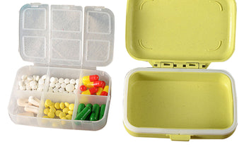 6 Compartments Pill Box  grouped