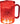LUM16 - Dome Red 16oz Lites Up Plastic Mug with Handle