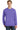 Front View of Amethyst Port & Co Beach Wash Garment-Dyed Crewneck Sweatshirt PC098 plain